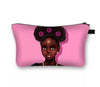 RAIRI- Afro Puff Pink Cosmetic Bag