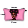 RAIRI- Afro Puff Pink Cosmetic Bag